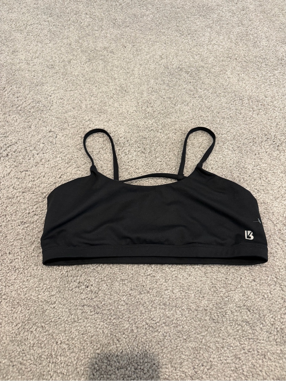 BuffBunny Black Strappy Sports Bra